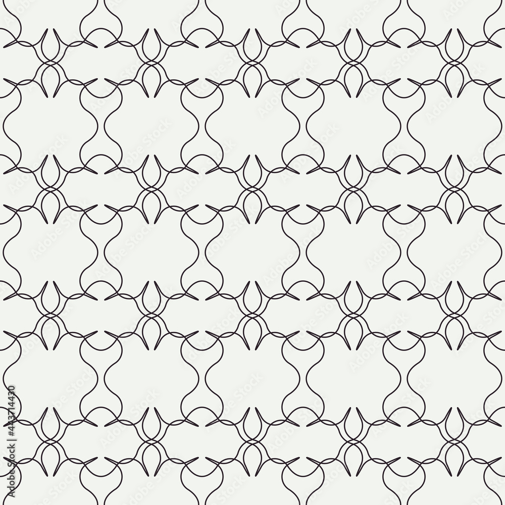 Poster florid lace pattern. vector repeated shape ornament.