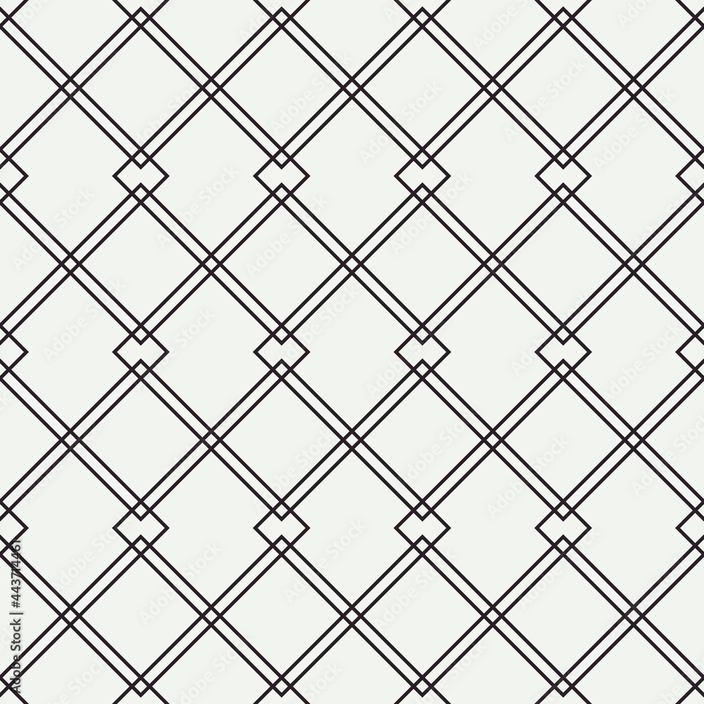 Aufkleber Double rhombuses pattern. Vector sample.