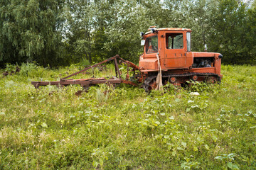 tractor on the farm