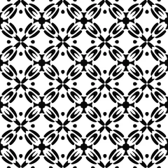Fototapete  floral seamless pattern background.Geometric ornament for wallpapers and backgrounds. Black and white pattern. © t2k4