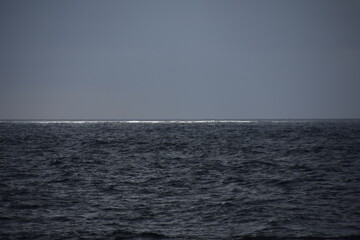 the waves showing their power