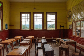Old little Blackwater school near Waiuta ghost town