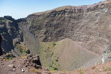Vesuvius volcano crater