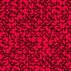 Abstract Geometric Pattern generative computational art illustration