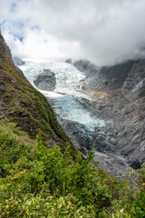 Beautiful summer day at Franz Josef glacier