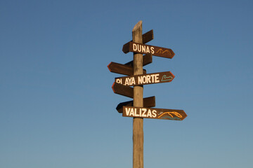 Beach sign
