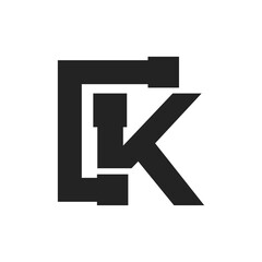 Letter K Construction Service and Architecture Logo Template Illustration Design