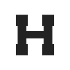 Letter H Construction Service and Architecture Logo Template Illustration Design