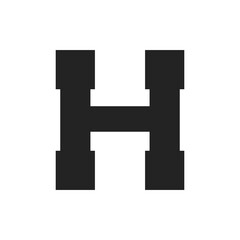 Letter H Construction Service and Architecture Logo Template Illustration Design