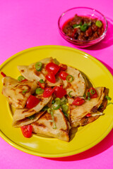 Colorful Mexican Cheese Quesadillas
