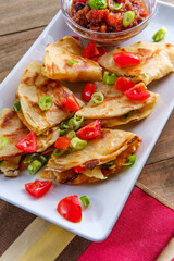 Vegetarian Mexican Cheese Quesadillas