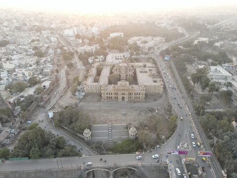 Aerial view of Morbi city