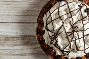 brownie de chocolate crema y dulce de leche!!!