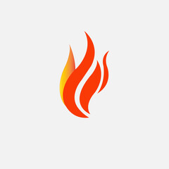 Vector logo fire