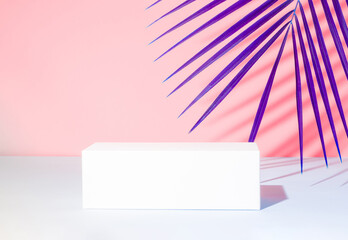 Minimal abstract design for presentation and product display. Showcase for cosmetic products with...