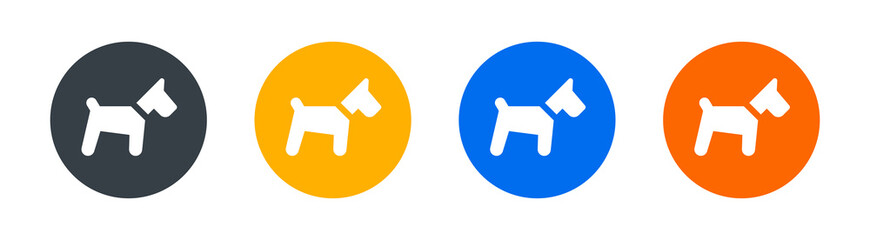 Dog, puppy, doggy and pooch icon sign.