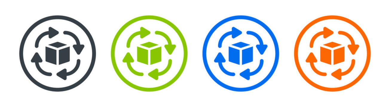 Supply chain icon. Delivery and logistic concept.