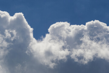 beautiful blue sky with white clouds