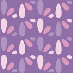 Rounded abstract seamless pattern - retro accent for any surfaces.