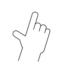 Finger tapping for touch screen icon