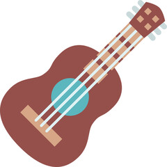 acoustic guitar flat icon