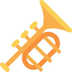 trumpet flat icon
