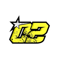Simple Star Racing Number 02