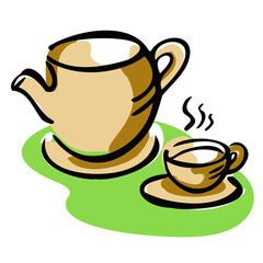 coffee vector image for food and drink concept .