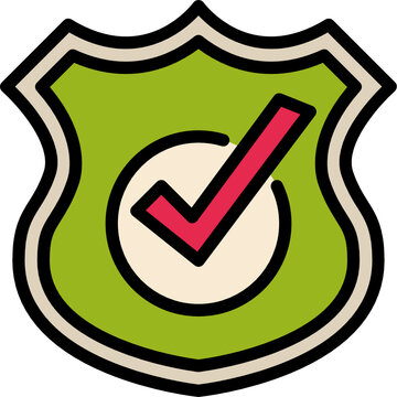 recommend clip art: trusted security color outline icon