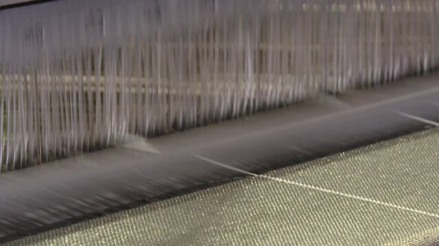 machine for weaving bags on a circular loom. Production of polypropylene sleeves. Strings made from PP materials
