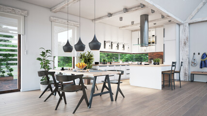 modern living interior