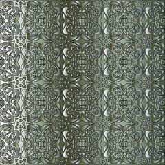 
Silver metallic gradient with repeat Pattern . Abstract metallic background.
