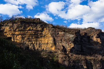 オーストラリア　ニューサウスウェールズ州のブルー・マウンテンズ国立公園の風景