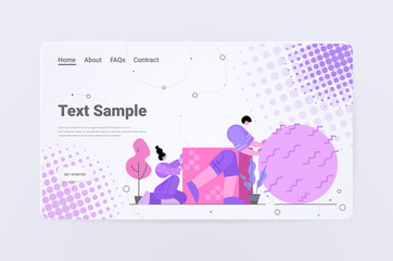 businesspeople carrying round and square forms different strategy comparison business competition concept