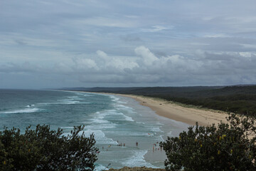 オーストラリア　クイーンズランド州のノース・ストラドブローク島のブルー・レイク・ビーチ