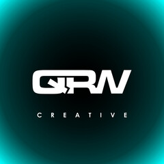 QRW Letter Initial Logo Design Template Vector Illustration