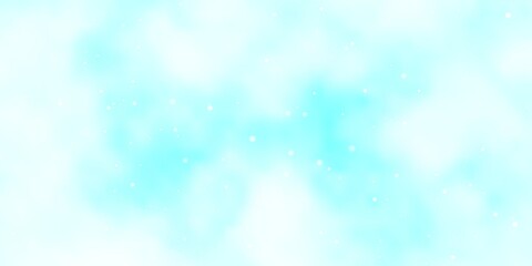 Light BLUE vector pattern with abstract stars.
