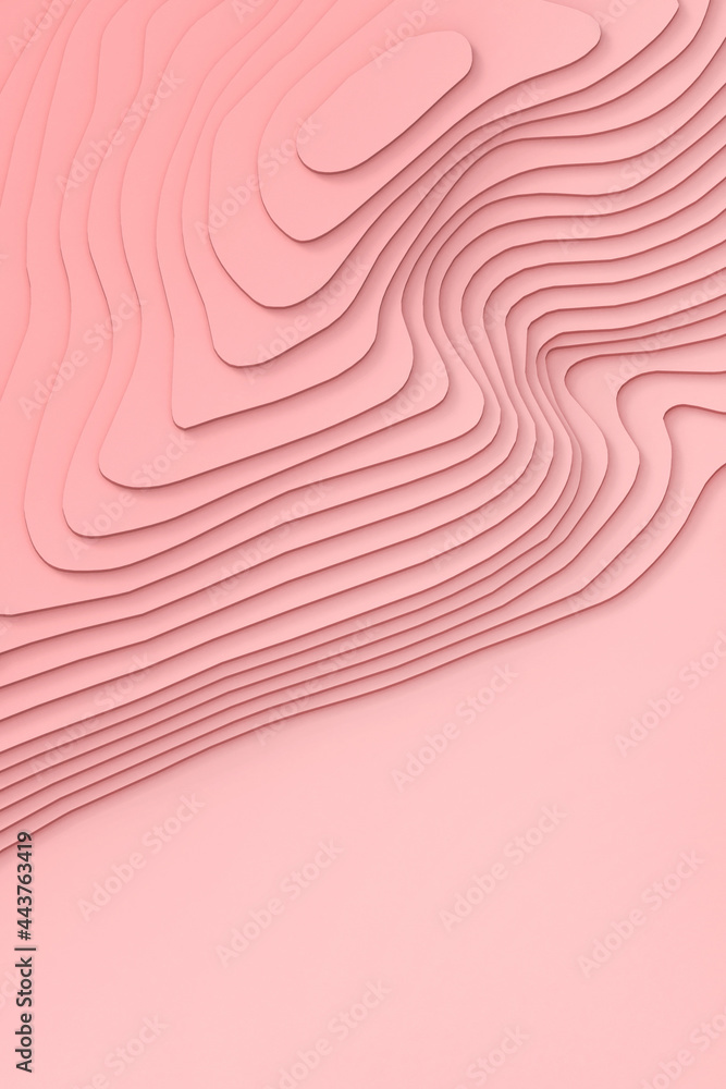 Poster abstract background. minimal futuristic creative digital curve and connection concept on red. banner