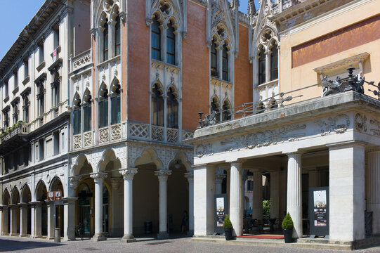 The old and famous Pedrocchi coffee bar founded in the 18th century in Padua in Italy is serving coffee since 1831
