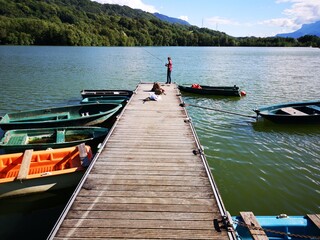 Naklejka premium pêche de loisir - saint hélène du lac