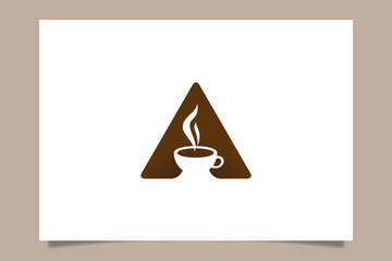 Letter A coffee logo for any business especially for coffee shop, cafe, restaurant, roasted coffee, food truck,  etc.