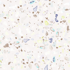 Terrazzo Texture Vector. Flooring Seamless Pattern