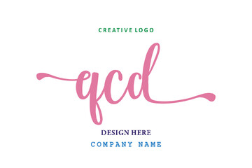 QCD lettering logo is simple, easy to understand and authoritative