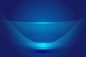 Blue line texture tech sense vector background.