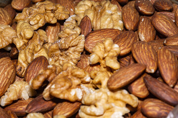 Almond and walnut