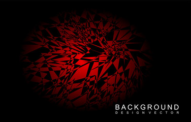Abatract geometric red and black background  illustration design vector. 