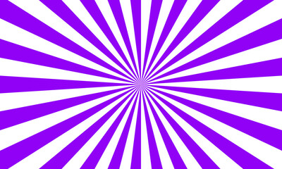 Obraz premium Purple white color burst background. Rays background in retro style. Vector.