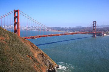 Fototapeta premium Golden Gate Bridge North Viewpoint, San Francisco, California