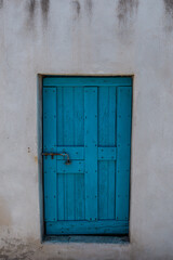 old blue door