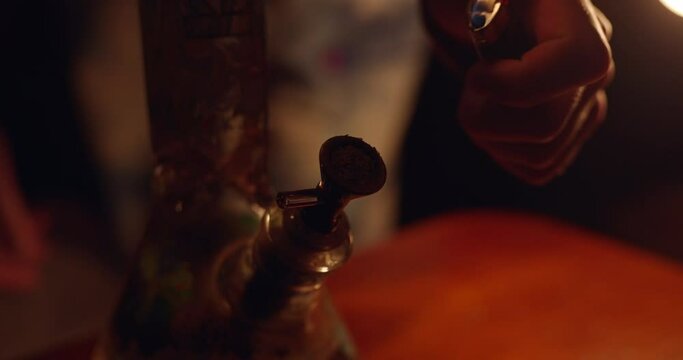 smoking a bowl cannabis